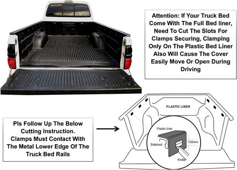 Mamoru Soft Roll Up 6' Truck Bed Cover Fit for 1989-1995 Toyota Pickup | 1995-2004 Tacoma Vinyl Tonneau Cover | Fleetside Only in Kuwait