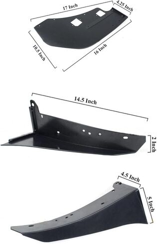 Pair Front Bumper Corner Spoiler Winglet Splitters Compatible with Ford Mustang 2015-2021 Modified W/ GT500 AMPP Bumper Style Matte Balck in Kuwait