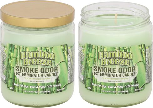 Smoke Odor Exterminator 13 oz Jar Candles Bamboo Breeze, (3) Set of Three Candles. in Kuwait