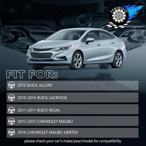 POWERGEAR 2 قطعة ذراع التحكم السفلي الأمامي مع مجموعة تعليق كروية مشتركة يناسب 2013-2015 شيفروليه ماليبو 2011-2017 بويك ريجال 2010-2016 لاكروس K641500 K641501 in Kuwait