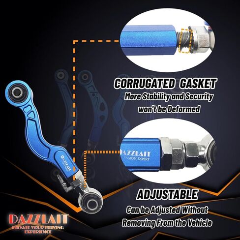 LX-01 Aluminum Adjustable Rear Camber Arms, Set of 2, Compatible with Lexus 2013-20 GS Series | 2014-24 IS Series | 2015-24 RC Series in Kuwait