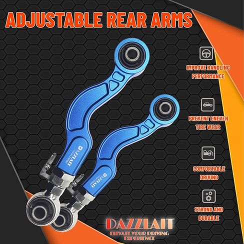 LX-01 Aluminum Adjustable Rear Camber Arms, Set of 2, Compatible with Lexus 2013-20 GS Series | 2014-24 IS Series | 2015-24 RC Series in Kuwait