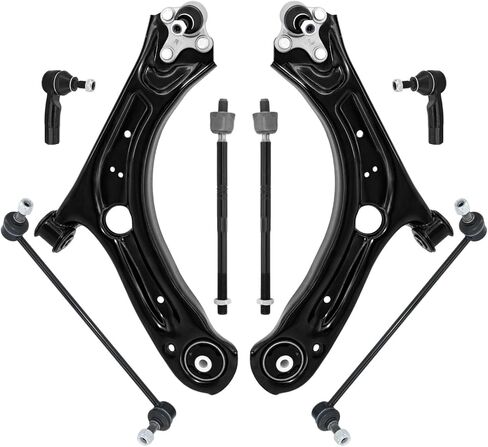 Control Arm, 8 PCS Front Lower Ball Joints Tie Rods Sway Bar Links Suspension Kit Compatible With 2012-2021 Volkswagen Passat 2012-2019 VW Beetle in Saudi Arabia
