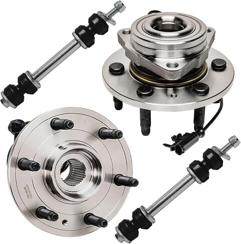 Detroit Axle - Front 16pc Suspension Kit for 4WD Cadillac Escalade Chevy Tahoe Silverado GMC Yukon XL Sierra 1500, Control Arms Wheel Bearing Hubs Sway Bars Ball Joints Tie Rods Boots Replacement in Saudi Arabia