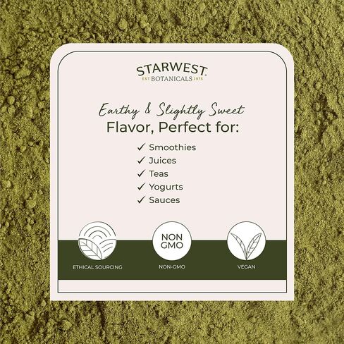 Starwest Botanicals Certified Organic Moringa Oleifera Leaf Powder, 16 Ounce | Great for Drinks, Teas & Smoothies in Kuwait