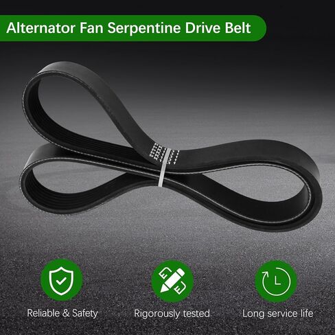 11720-6TA0A Alternator Fan Serpentine Drive Belt Fit for Nissan Quest Pathfinder Murano Maxima Frontier for Infiniti JX35 QX60 2012-2023 Replace 117206TA0A in Kuwait