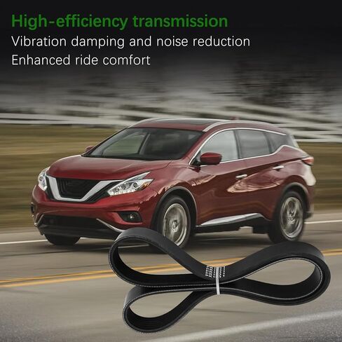 11720-6TA0A Alternator Fan Serpentine Drive Belt Fit for Nissan Quest Pathfinder Murano Maxima Frontier for Infiniti JX35 QX60 2012-2023 Replace 117206TA0A in Kuwait