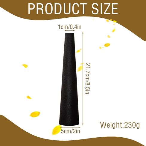 8.5 Inches Black Small Bud Vase Mini Ceramic Flower Vase Single Stem Vase Tall Conic Flower Minimalist Design Ornament for Home Office Table Decoration in Saudi Arabia