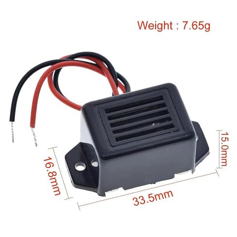 Alarm Buzzer DC 12V 85dB Mini Electronic Alarm Buzzers Constant Tone in Saudi Arabia