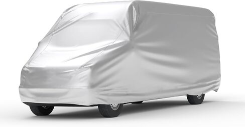 Car Covers Weatherproof Light Van Cover Compatible with Ford 2015-2024 Transit 250 Standard Length 219" Medium Roof Outdoor Multilayered Durable for Sun High Moisture Climates in Kuwait