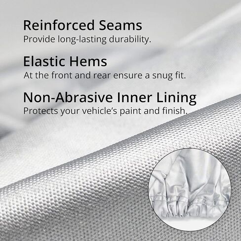 Car Covers Weatherproof Light Van Cover Compatible with Ford 2015-2024 Transit 250 Standard Length 219" Medium Roof Outdoor Multilayered Durable for Sun High Moisture Climates in Kuwait