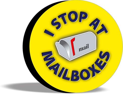 Tire Cover Central I Stop at mailboxes Spare tire Cover (Custom Made to Your tire Size-See menu) in Kuwait