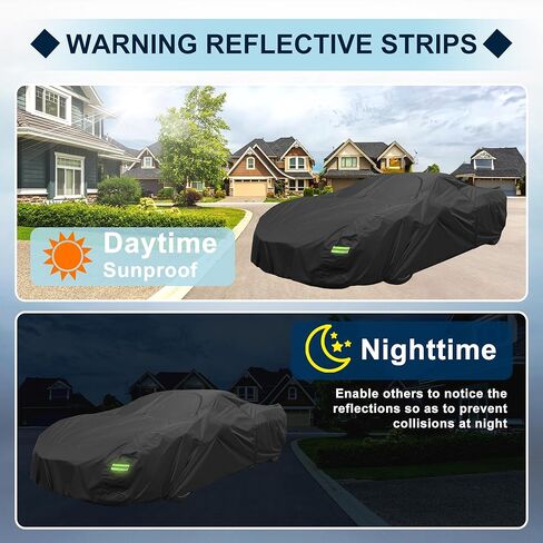 غطاء سيارة مقاوم للماء مناسب لسيارة شيفروليه كورفيت C3 1968-1982 لجميع الأحوال الجوية للسيارات في الهواء الطلق والثلج والشمس والغبار وحماية من الأشعة فوق البنفسجية غطاء خارجي كامل مع سحاب الباب in Kuwait