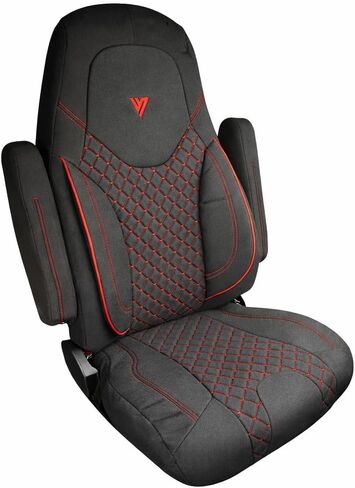 Seat Cover Compatible with Freightliner Cascadia OEM Stock Seat – 33" High Back Truck Seat Protector – Heavy-Duty Automotive Material, Reinforced Stitching, Comfortable Fit for Professional Drivers in Kuwait