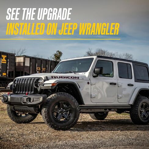 Trim Illusion Patented Tech DH6295BLK 10 Piece Kit Gloss Black Door Handle Cover Trim Accessory Compatible with 18-22 Jeep Wrangler JL, 20-22 Jeep Gladiator in Kuwait