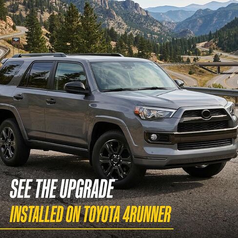 Trim Illusion Patented Tech DH6312BLK 8 Piece, Snap on with Tape Kit Gloss Black Door Handle Cover Trim Accessory Compatible with 2010-2021 Toyota 4Runner in Kuwait