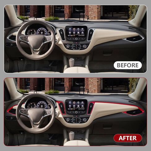 لوحة القيادة AC منفذ تنفيس الهواء مناسب لسيارة شيفروليه ماليبو 2016-2024 (أحمر خمري) in Kuwait