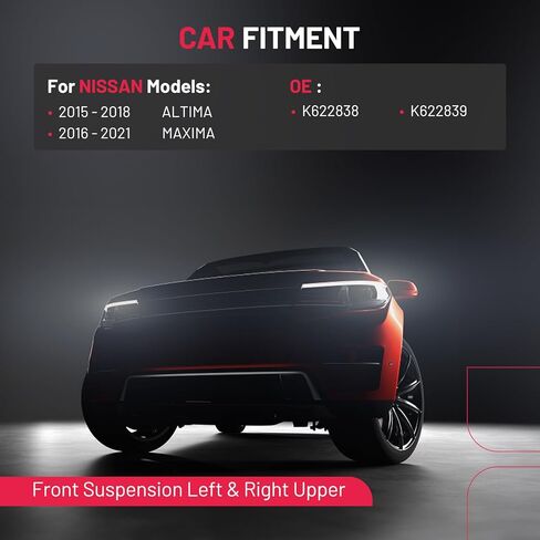 BDFHYK قطعتان من أذرع التحكم السفلية الأمامية مع وصلة كروية متوافقة مع Nissan Altima 2015-2018، متوافقة مع Nissan Maxima 2016-2021 استبدال K622838، K622839 in Kuwait