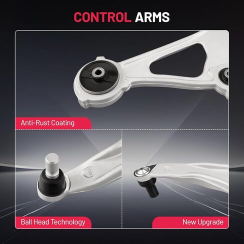 BDFHYK قطعتان من أذرع التحكم السفلية الأمامية مع وصلة كروية متوافقة مع Nissan Altima 2015-2018، متوافقة مع Nissan Maxima 2016-2021 استبدال K622838، K622839 in Kuwait