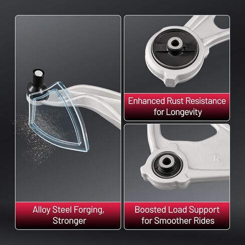 BDFHYK قطعتان من أذرع التحكم السفلية الأمامية مع وصلة كروية متوافقة مع Nissan Altima 2015-2018، متوافقة مع Nissan Maxima 2016-2021 استبدال K622838، K622839 in Kuwait