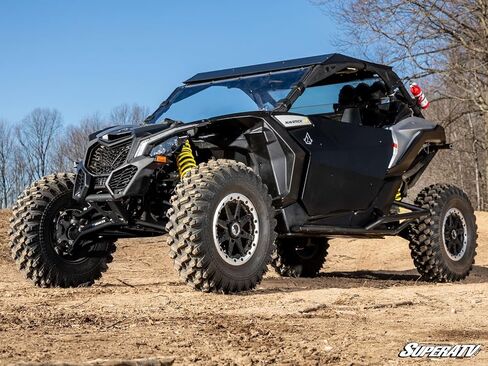 SuperATV Atlas Pro 2 بوصة أذرع A للإزاحة الأمامية لـ Can-Am Maverick X3 - أطلق العنان للوحش مقاس 64 بوصة | أسود in Saudi Arabia