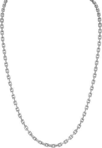 Bulova Men's Icon Jewelry Silver-Tone Stainless Steel Necklace, Polished Stainless Steel Necklace Designed In The Shape Of An Elongated Hexagon. Length 24" Style: BVC1077-XSTNA24 in Kuwait