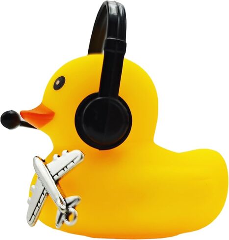 2 Pack Pilot Rubber Duck for Jeep Dashboard Rubber Ducks Car Ornaments Dashboard Decorations for Jeep Wrangler Gladiator Pilot Gift in Saudi Arabia