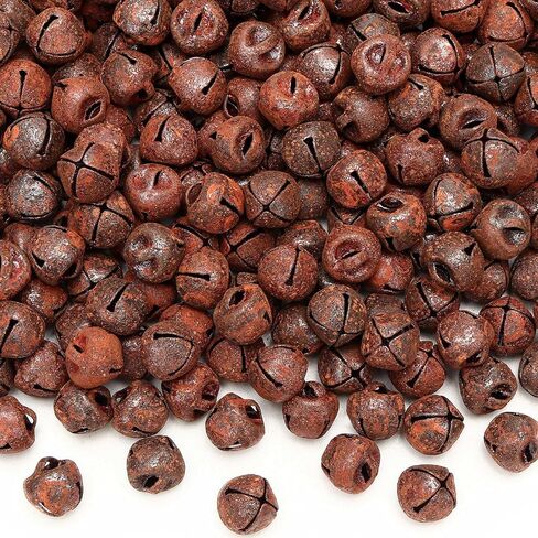 120 قطعة من أجراس عيد الميلاد الريفية، أجراس معدنية صغيرة حرفية مقاس 0.6 بوصة، أجراس تزيين لمستلزمات حفلات عيد الميلاد المنزلية in Kuwait