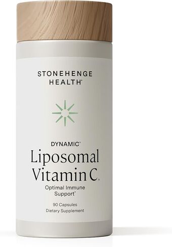 Dynamic Liposomal Vitamin C 1500mg - 60 Capsules - Advanced Formula - Non-GMO Sunflower Lecithin - High Absorption & Fat-Soluble, Supports Immune System and Collagen Booster - Powerful Antioxidant in Kuwait
