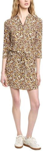 IBKUL UPF 50+ Sun Protection, Icefil Cooling, Moisture-Wicking Karen Print ¾ Sleeve Drawstring Dress in Saudi Arabia