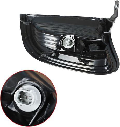 استبدال أضواء إشارة الانعطاف الجانبية للسائق لسيارة Toyota Tacoma 2001-2004 عدسة كهرمانية شفافة مجموعة مصابيح إشارة بلاستيكية سوداء اللون 8161004070 8162004070 in Kuwait