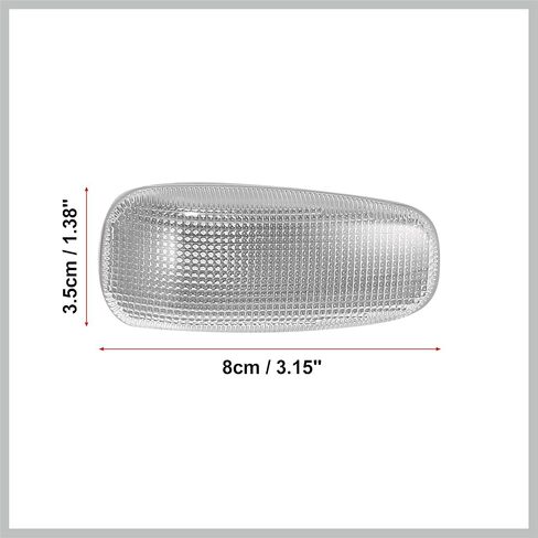 Pair Front Signal Side Marker Light Lens Cover for Dodge Sprinter 2500 3500 2003-2006 Base 2.7L L5 - Diesel 5124431AA 05124431AA Replacement Car Parts in Saudi Arabia