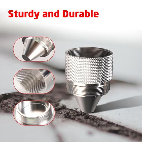 Aluminum Alloy Cone Shaped Parts 1.375''X24 Sealed End Cap 12 Pack Fit for Truck Tire Anti Theft Cover Silver in Saudi Arabia