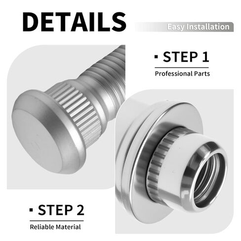 M12x1.50 Hub Bolt Wheel Lug Stud Nut Kit, Replacement for Toyota Corolla Camry 4Runner Land Cruiser Supra Avalon Sienna Lexus GS350 GX460 ES300, Replaces 90942-01058, 90942-02049 in Kuwait