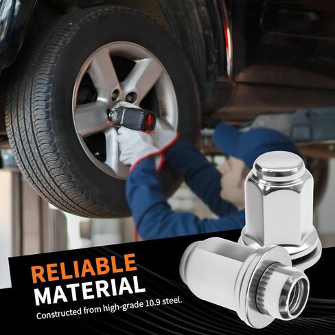 M12x1.50 Hub Bolt Wheel Lug Stud Nut Kit, Replacement for Toyota Corolla Camry 4Runner Land Cruiser Supra Avalon Sienna Lexus GS350 GX460 ES300, Replaces 90942-01058, 90942-02049 in Kuwait