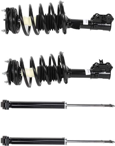 Front & Rear Complete Struts Shocks Assembly w/Coil Spring Fit 2006-2011 for Kia for Rio 2006-2011 for Kia for Rio5 2006-2011 for Hyundai for Accent in Kuwait
