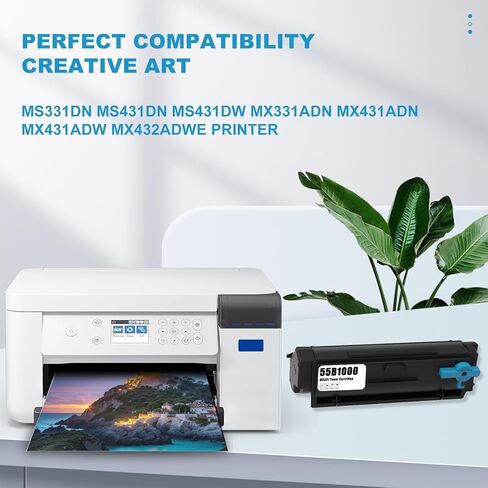 High Yield 55B1000 Black Toner Cartridge [with New Chip] MS331 Toner Replacement for Lexmark MS331dn MS431dn MS431dw MX331adn MX431adn MX431adw MX432adwe Printers Toner in Saudi Arabia