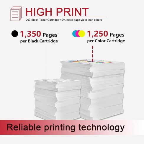 067 Toner Cartridge Set MF650C MF654Cdw MF656Cdw Replacement for Canon 067 067H, Compatible with Color imageCLASS MF653Cdw MF652Cdw LBP632Cdw Printer 4 Pack Ink in Kuwait