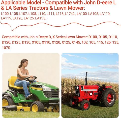مجموعتان GX20494 Torsion Spring وGX10120 Deck Arm Idler Extension Springs، طقم وسادة الفرامل المتوافقة مع John Deere 42 بوصة L، D، X Series 100، 105، 115، 110، 120، 125، 130 جرارات وجزازات العشب in Kuwait