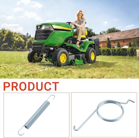 مجموعتان GX20494 Torsion Spring وGX10120 Deck Arm Idler Extension Springs، طقم وسادة الفرامل المتوافقة مع John Deere 42 بوصة L، D، X Series 100، 105، 115، 110، 120، 125، 130 جرارات وجزازات العشب in Kuwait