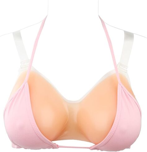 حزام على أشكال الثدي - صدرية وهمية من السيليكون لمرتدي الملابس ذات حجم قابل للتعديل in Kuwait