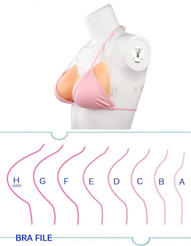 حزام على أشكال الثدي - صدرية وهمية من السيليكون لمرتدي الملابس ذات حجم قابل للتعديل in Kuwait