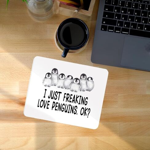Penguin Lover Gifts Mouse Pad, Cute Penguin Mouse Pads Mousepad for Home Office Dorm Laptop Computer Desk Accessories Supplies, 8.7x7.1 Inch in Saudi Arabia