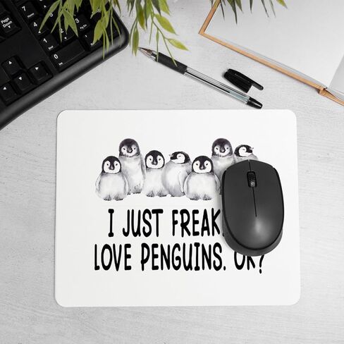Penguin Lover Gifts Mouse Pad, Cute Penguin Mouse Pads Mousepad for Home Office Dorm Laptop Computer Desk Accessories Supplies, 8.7x7.1 Inch in Saudi Arabia
