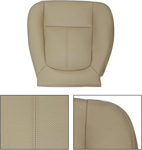 Priprilod غطاء مقعد بديل من الجلد البني للركاب من الجانب السفلي متوافق مع Ford F250 F350 F450 F550 Lariat 2011 2012 2013 2014 2015 2016 in Saudi Arabia