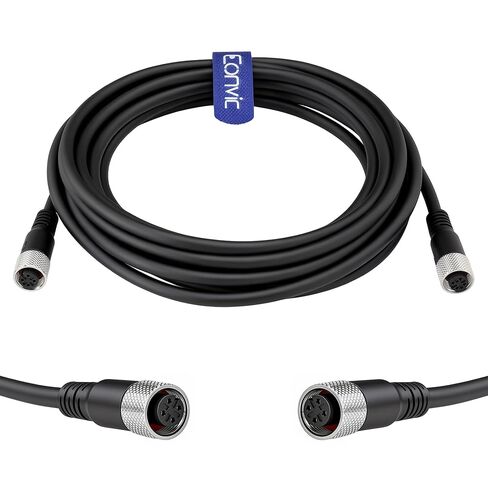 Eonvic Industrial M12 A Code 4 Pin Female to Female Connector Molded PVC Aviation Sensor Cable (3m) in Saudi Arabia