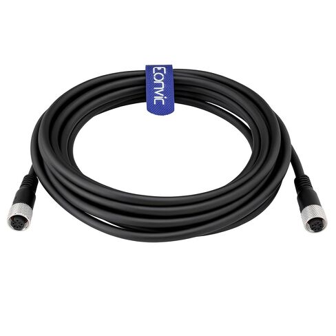 Eonvic Industrial M12 A Code 4 Pin Female to Female Connector Molded PVC Aviation Sensor Cable (3m) in Saudi Arabia