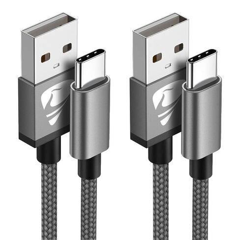 كابل USB C [2 Pack 6ft] USB A إلى USB C Cable 3a شحن سريع USB Type C Cable Cable Cable USB C Cord for iPhone 16 15 Pro Max ، Samsung Galaxy S24 S23 Ultra S22 S21 S20 S9 S10 ، LG ، Google ، Google in Kuwait
