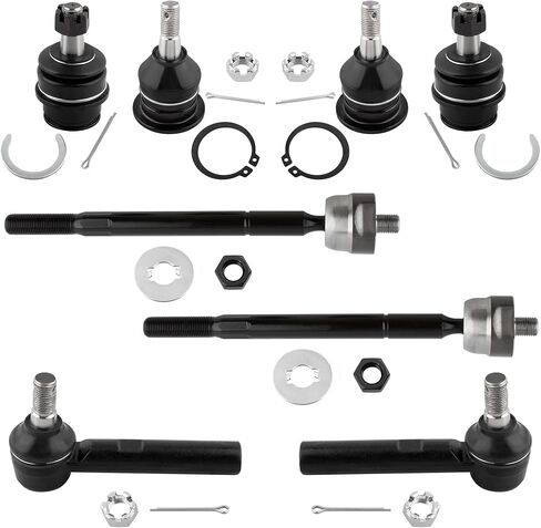 BOXI (Set of 8) Front Upper Lower Ball Joints and Inner Outer Tie Rods fit for Toyota Tacoma 2005 2006 2007 2008 2009 2010 2011 2012 2013 2014 2015 2016 2017 2018 / K80811 K80827 ES80895 EV800529 in Saudi Arabia