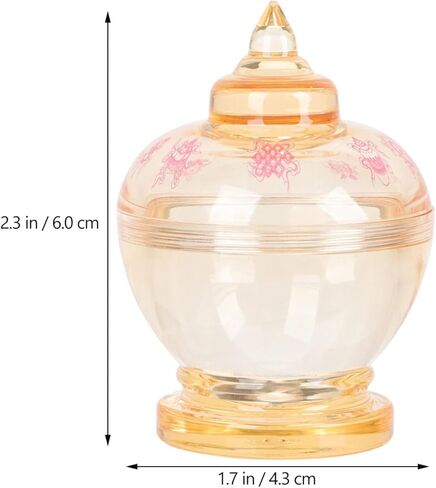 HOMSFOU Crystal Kadam Tower Mini Pagoda Statue 2.36In Buddhist Decor Stupa Asian Home Tabletop Decoration Office Accent Sculpture in Saudi Arabia